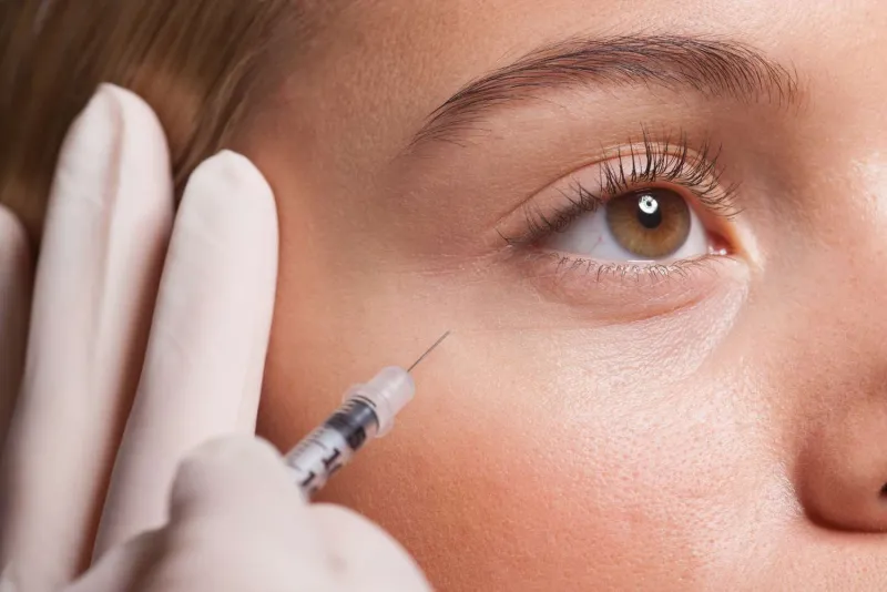 Neurotoxin treatment near the eye