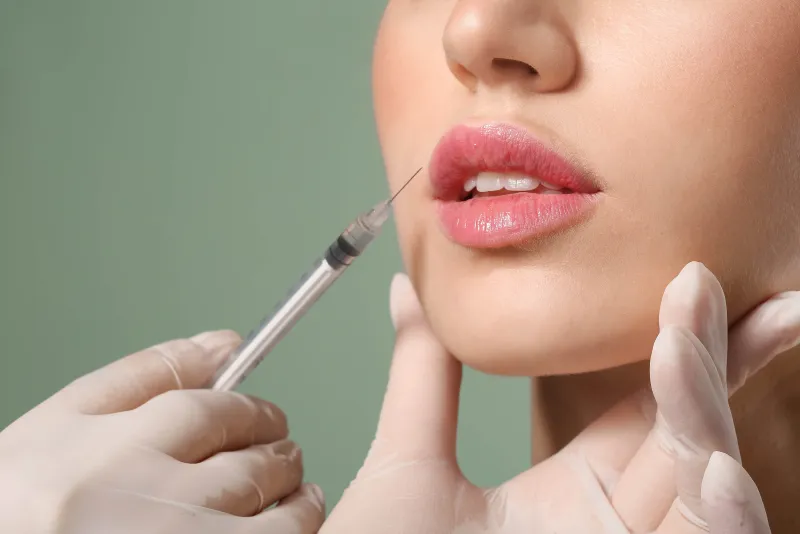 Lip filler treatment